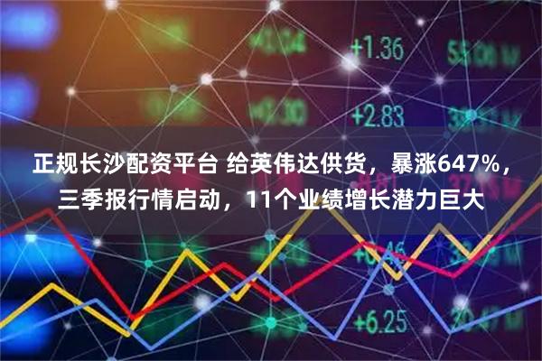正规长沙配资平台 给英伟达供货，暴涨647%，三季报行情启动，11个业绩增长潜力巨大